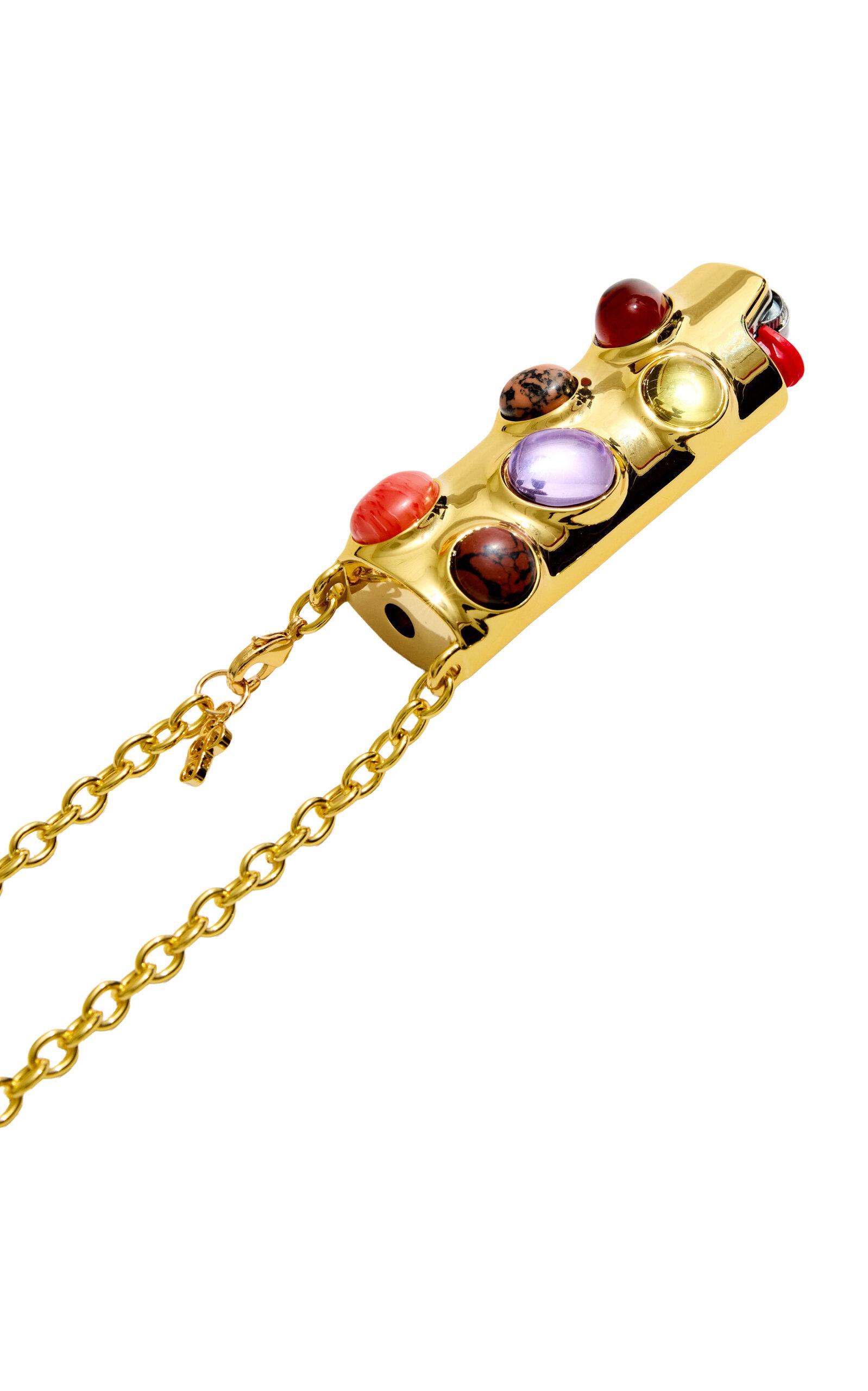 Edie Parker - Gemstoned Lighter Case Crossbody - Multi - Moda Operandi by EDIE PARKER