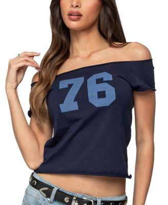 76 Off Shoulder Top by EDIKTED