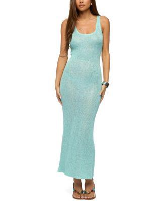 Abby Sequin Sheer Knit Maxi Dress by EDIKTED