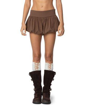 Adrianna Bubble Micro Shorts by EDIKTED