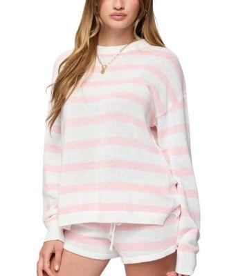 Amaris Oversized Striped Sweater by EDIKTED