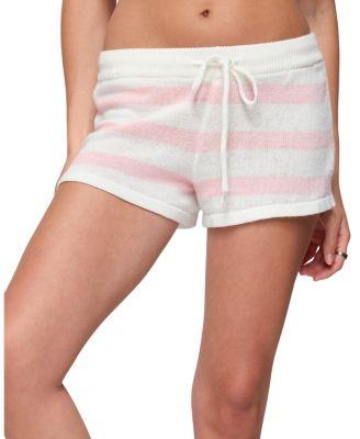 Amaris Striped Knit Shorts by EDIKTED