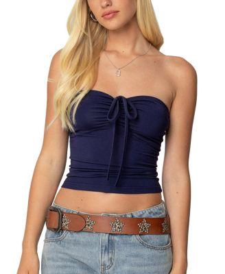Annelise Strapless Top by EDIKTED
