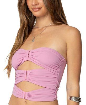 Ariella Cut Out Strapless Top by EDIKTED