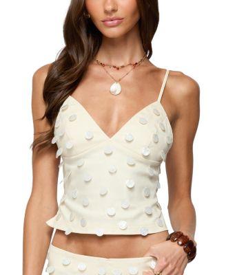 Arielle Iridescent Backless Top by EDIKTED
