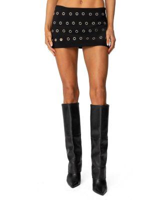 Arlette Grommet Mini Skort by EDIKTED