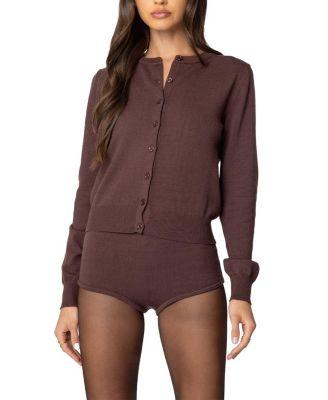 Ashlin Button Up Knit Cardigan by EDIKTED