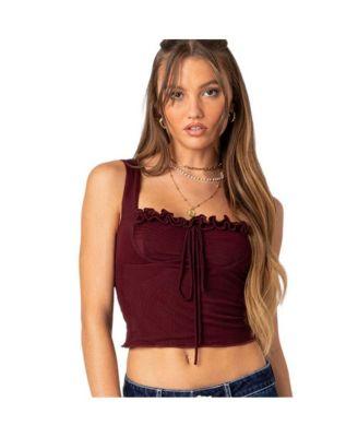 Aurelia bustier mesh top by EDIKTED