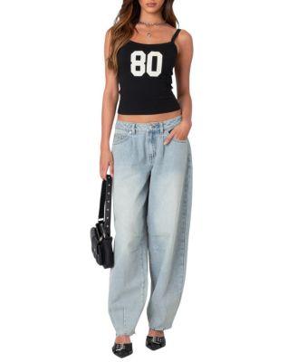 Balloon Washed Low Rise Jeans by EDIKTED