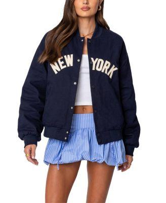 Big Apple Oversized Bomber Jacket by EDIKTED