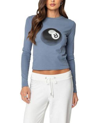 Billiard Long Sleeve Tee by EDIKTED