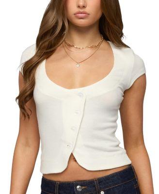Blaunca Asymmetric Knit Top by EDIKTED