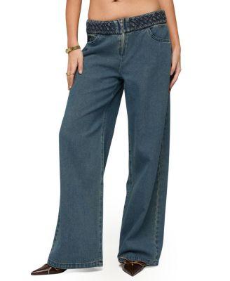 Braidey Low Rise Baggy Jeans by EDIKTED