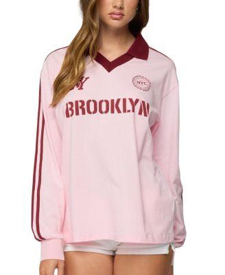 Brooklyn Contrast Oversized Rugby Shirt by EDIKTED