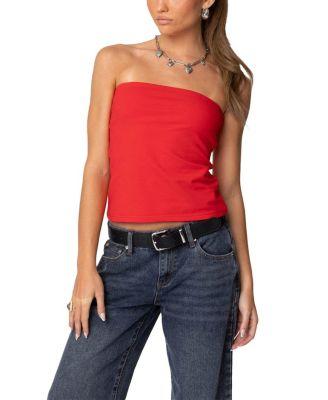 Built In Bra Tube Top by EDIKTED