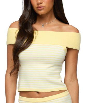 Camil Striped Knit Top by EDIKTED