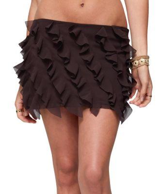 Clare Chiffon Ruffled Mini Skirt by EDIKTED