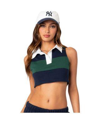 Country club collared crop top by EDIKTED