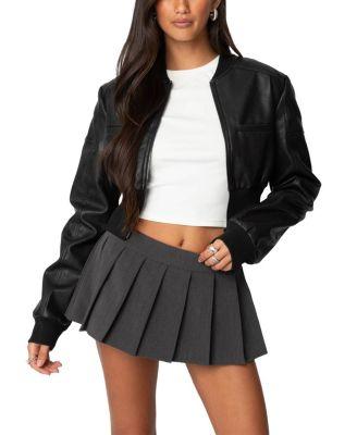 Cropped Bomber Jacket by EDIKTED