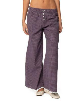 Dakota Plaid Pants by EDIKTED