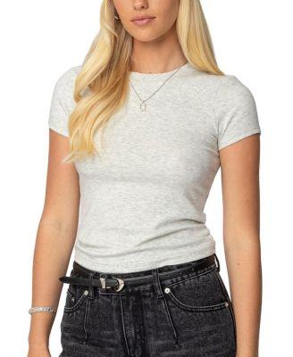 Daphney Ribbed T-Shirt by EDIKTED