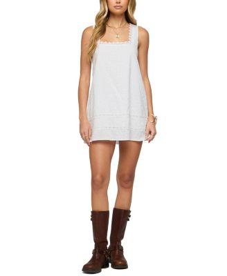 Doroh Lacey Striped Cotton Mini Dress by EDIKTED