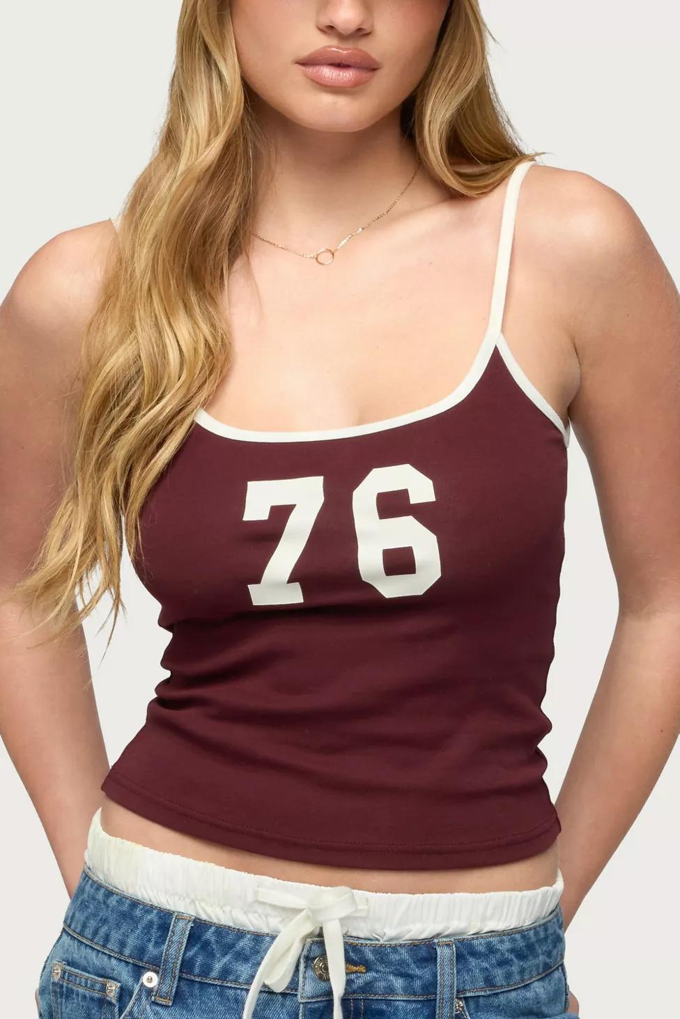 Edikted 76 Contrast Tank Top by EDIKTED