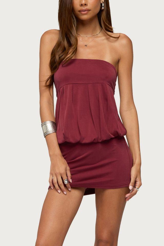Edikted Alannah Backless Strapless Mini Dress by EDIKTED