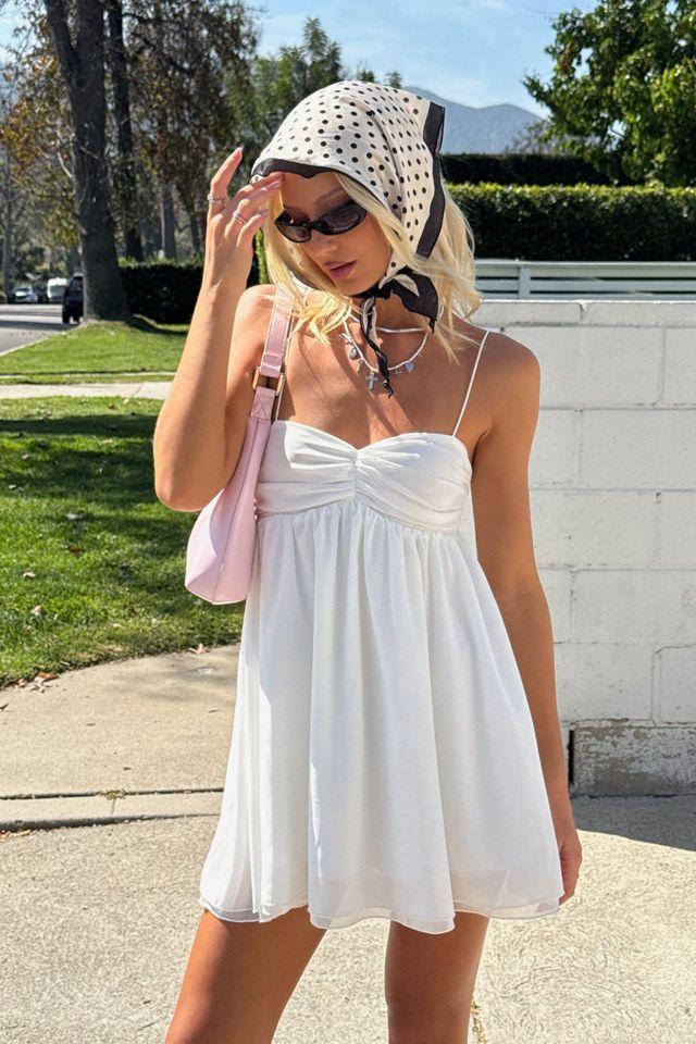 Edikted Ariellah Chiffon Babydoll Mini Dress by EDIKTED