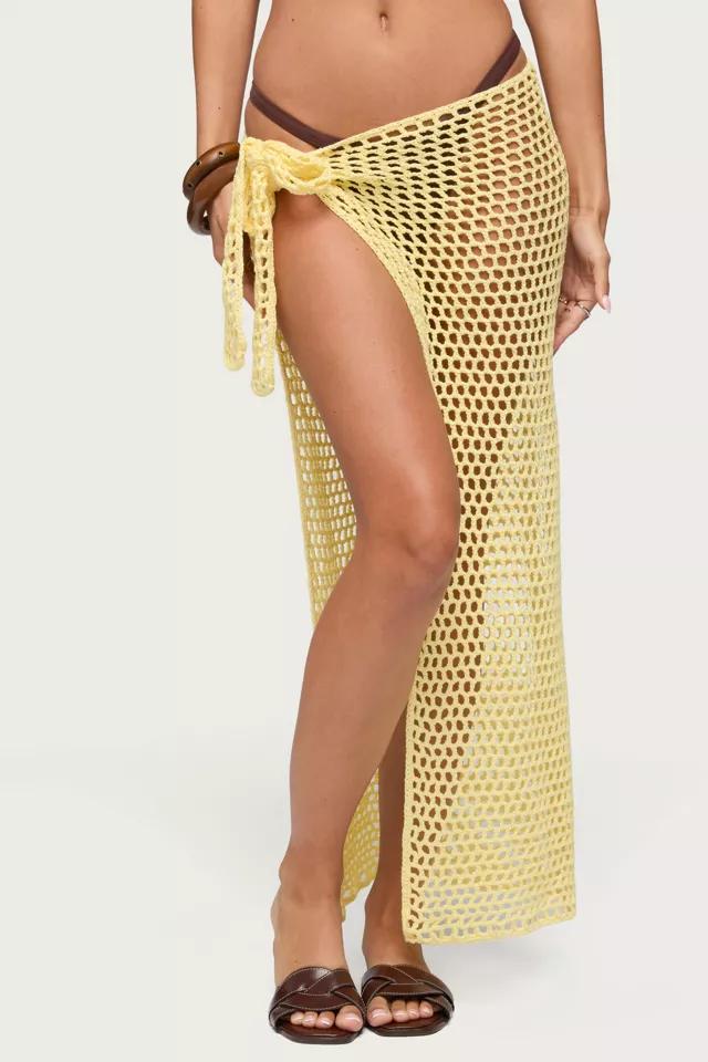 Edikted Avigail Crochet Maxi Sarong by EDIKTED