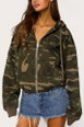 Edikted Blanche Camo Hooded Jacket by EDIKTED