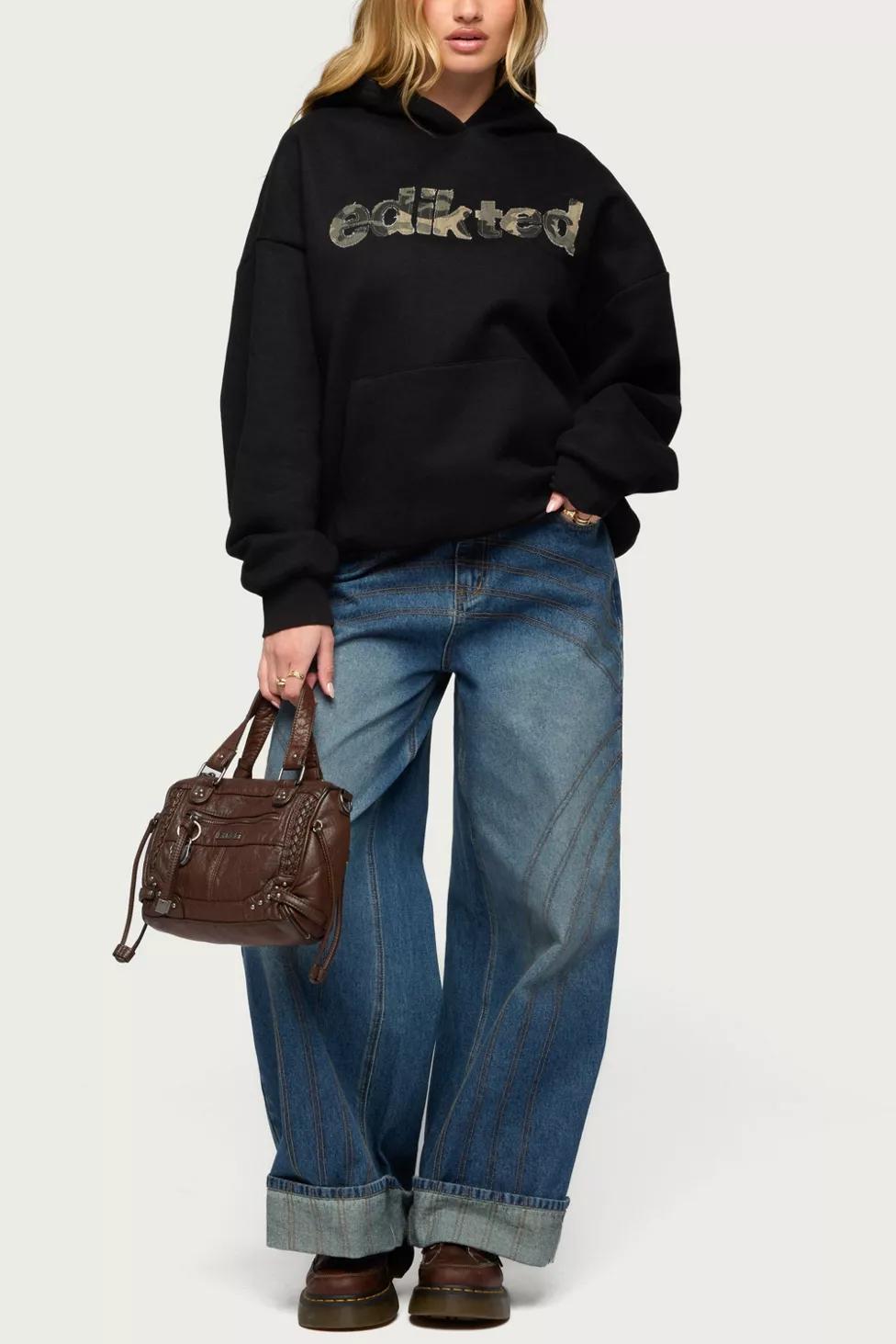 Edikted Camo Cutie Edikted Oversized Hoodie by EDIKTED