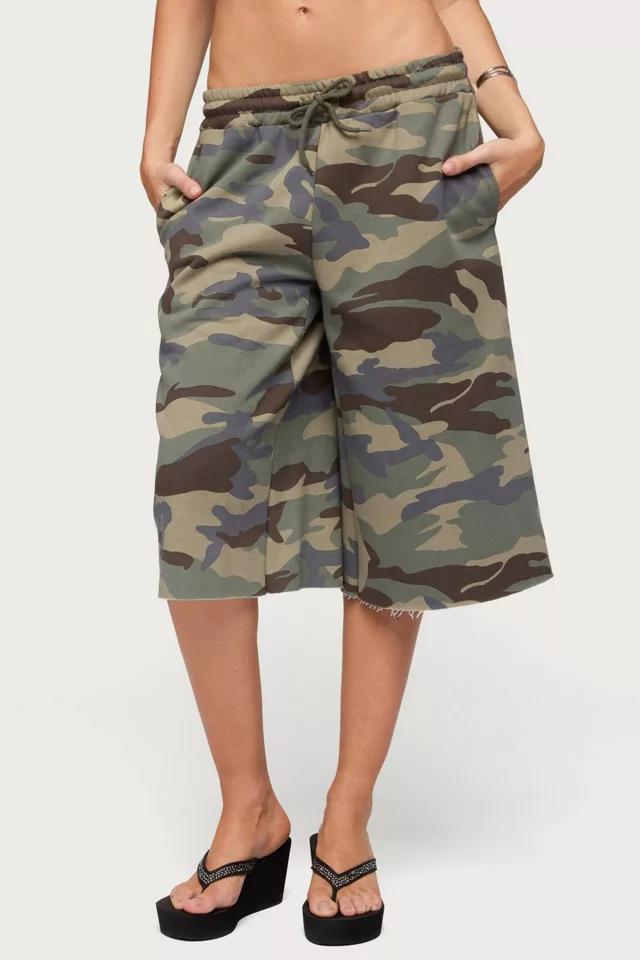 Edikted Camo Rush Oversized Bermuda Shorts by EDIKTED