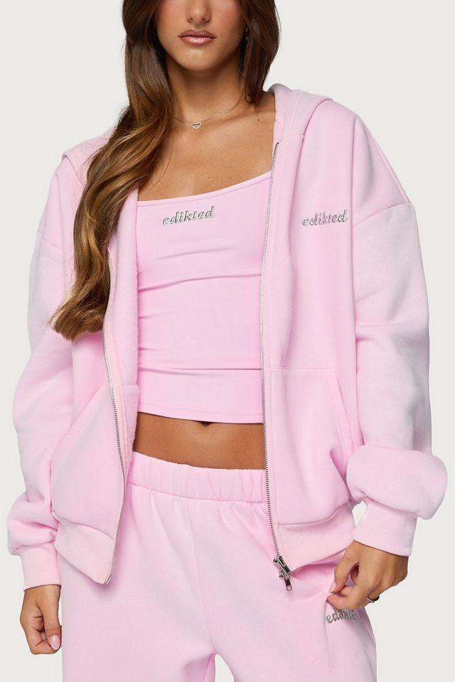Edikted Edikted Diva Zip Up Hoodie by EDIKTED