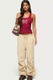 Edikted Emzi Baggy Cotton Cargo Pants by EDIKTED Edikted Emzi Baggy Cotton Cargo Pants by EDIKTED