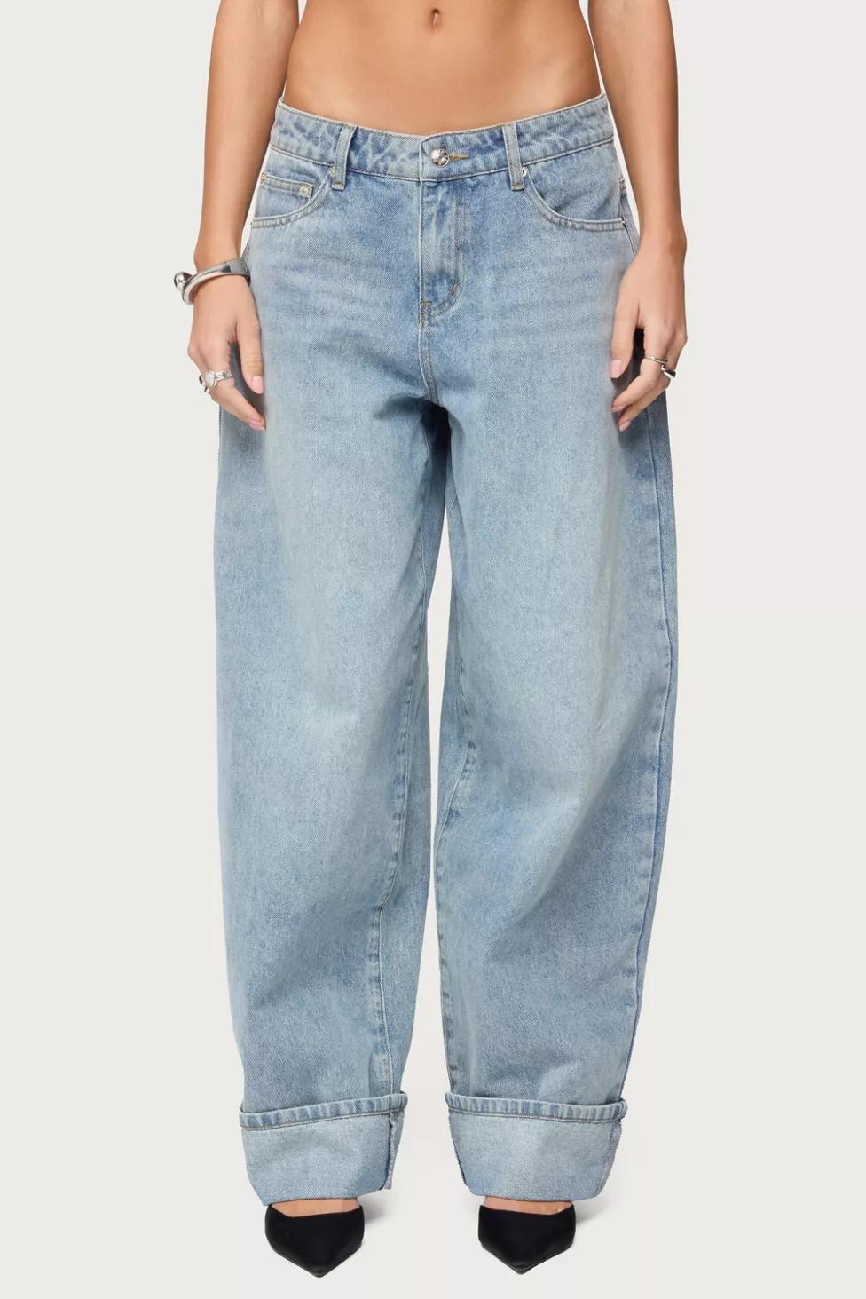 Edikted Kella Extra Oversized Low Rise Jeans by EDIKTED