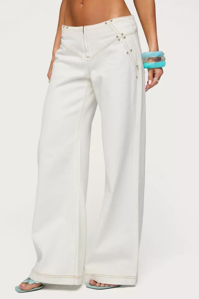 Edikted Kianni Low Rise Wide Leg Jeans by EDIKTED