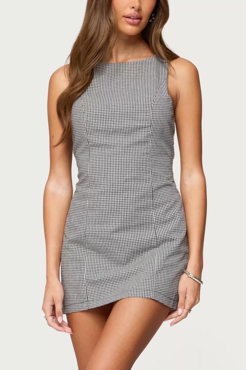 Edikted Macee Gingham Romper by EDIKTED