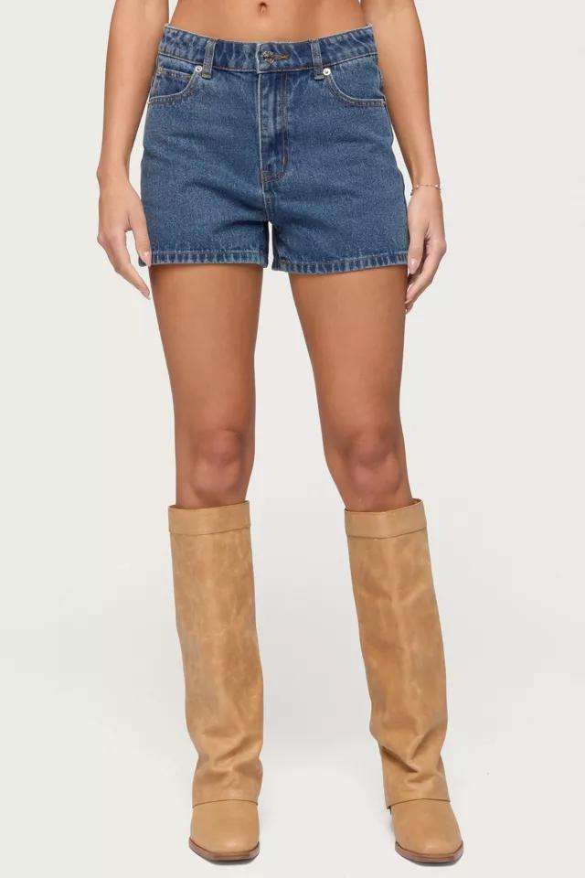 Edikted Milena High Rise Denim Shorts by EDIKTED
