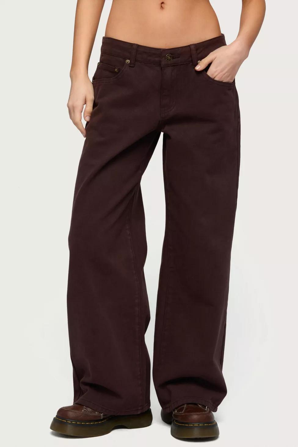 Edikted Petite Roman Low Rise Slouchy Jean by EDIKTED