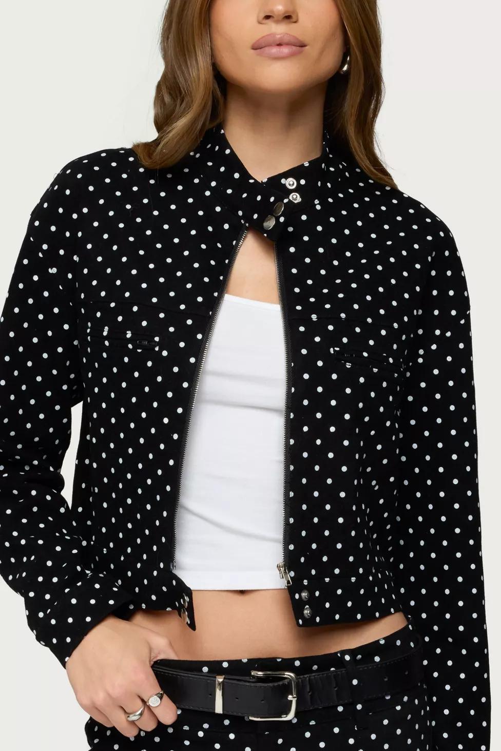 Edikted Tabitha Polka Dot Jacket by EDIKTED
