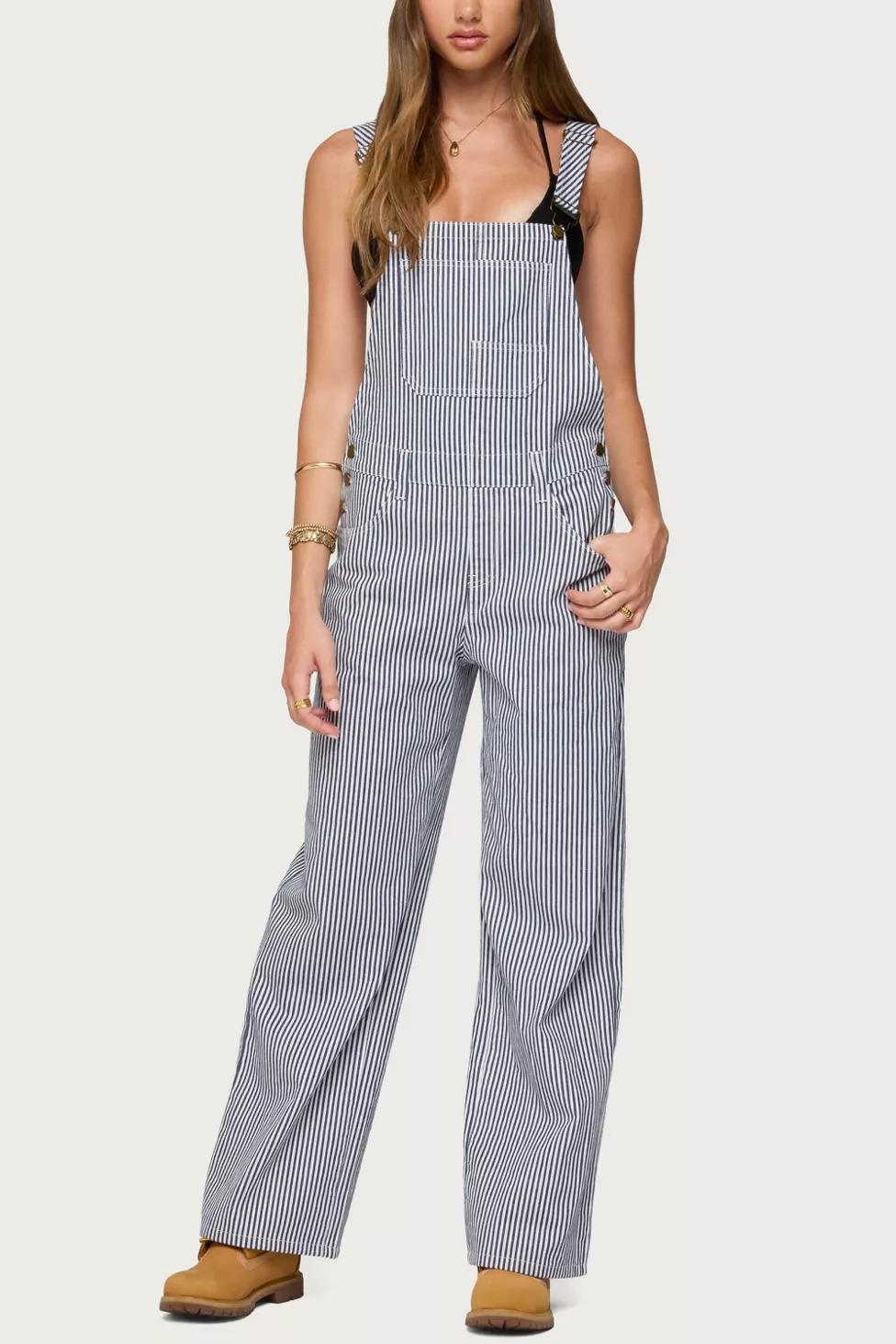 Edikted Tamsin Striped Overalls by EDIKTED
