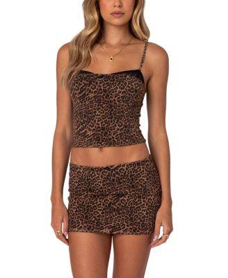 Edin Leopard Print Mesh Bra Top by EDIKTED