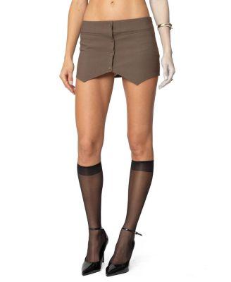 Ellis Buttoned Up Mini Skort by EDIKTED