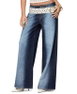 Ema Bleach Washed Low Rise Baggy Jeans by EDIKTED