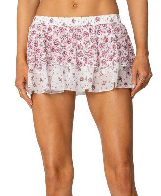 Florah Ruffled Mini Skort by EDIKTED