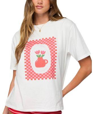 Flower Vase Oversized T-Shirt by EDIKTED