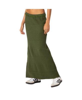 Garner textured knit maxi skirt by EDIKTED
