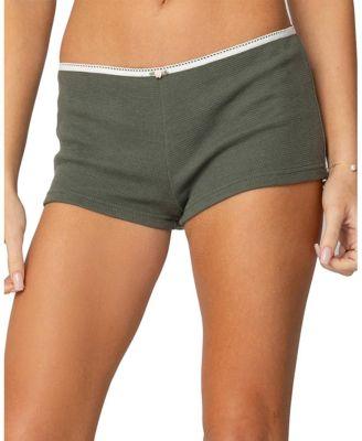 Georgina Low Rise Waffle Shorts by EDIKTED