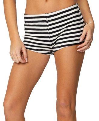 Hali Striped Knit Shorts by EDIKTED